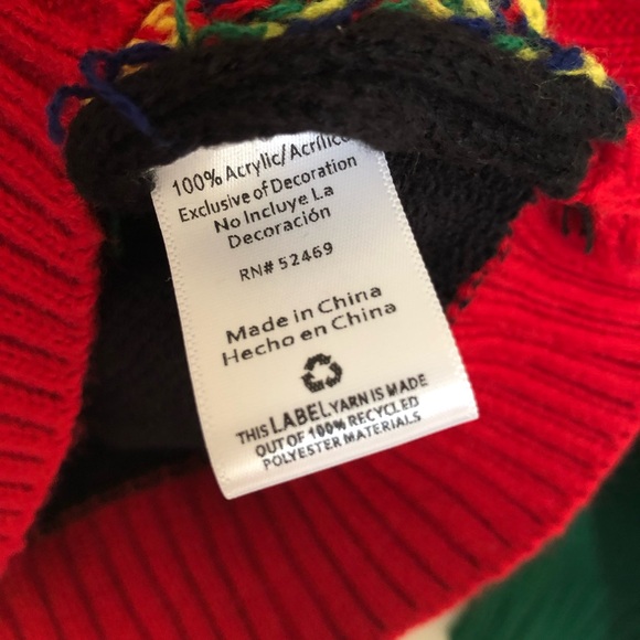 Holiday Time Elf Ugly Christmas Sweater with Jingle Bells NWOT - Picture 4 of 6